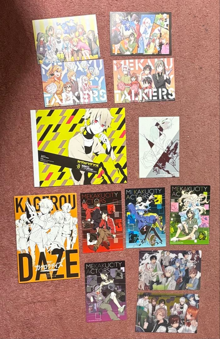 カゲロウプロジェクト カゲプロ 特典 紙類 クリアファイル　まとめ売り　25点