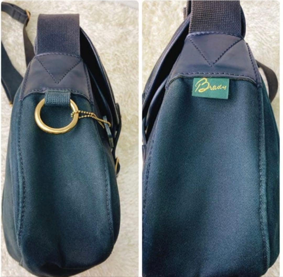【美品】BRADY アリエルトラウト ショルダーバッグ ブラック ラージサイズ