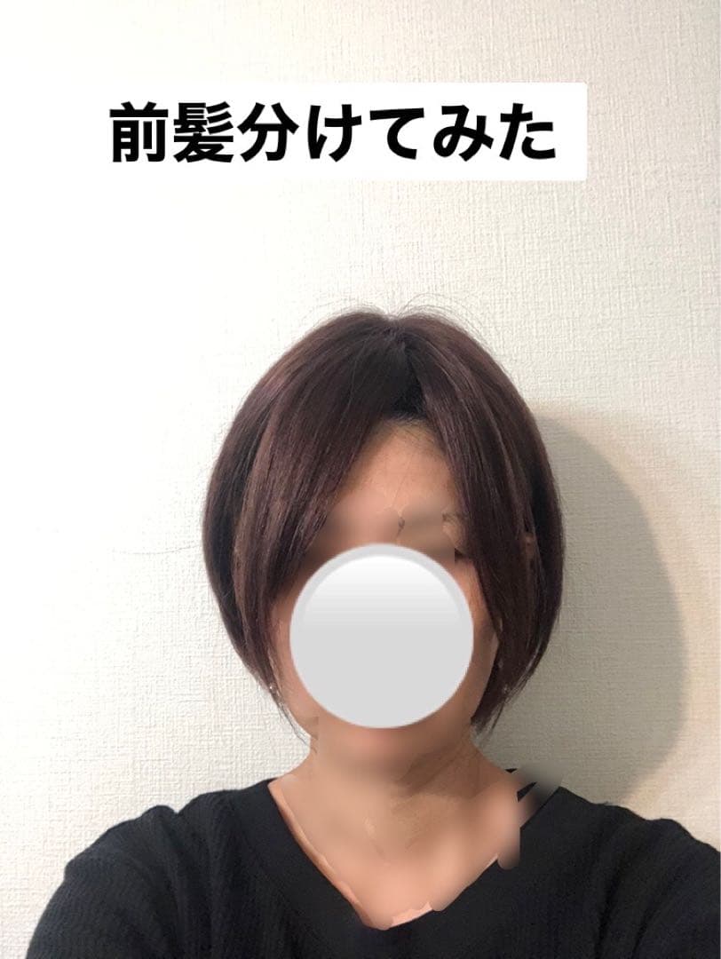 人毛100% ショートボブ ダークブラウン　未使用