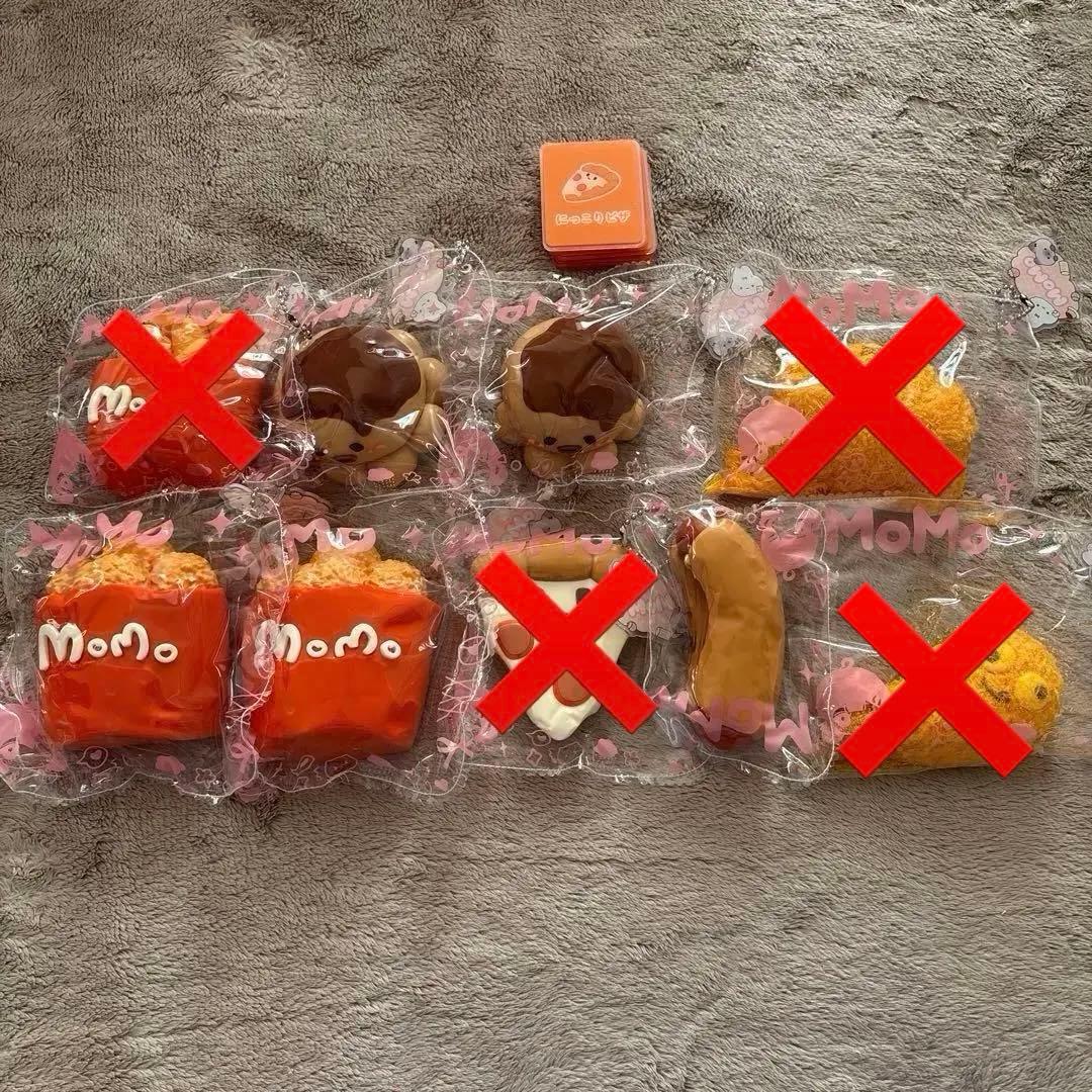 momoスクイーズ　揚げ物シリーズ