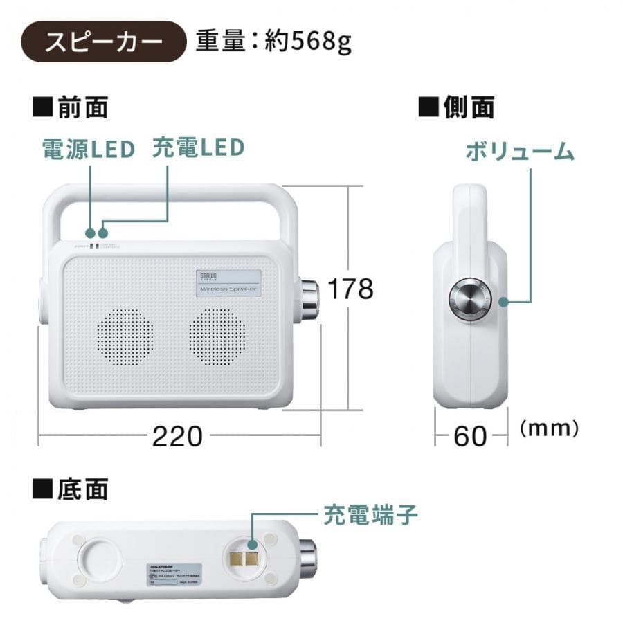 【新品】テレビ スピーカー ワイヤレス 手元スピーカー EZ4-SP064W