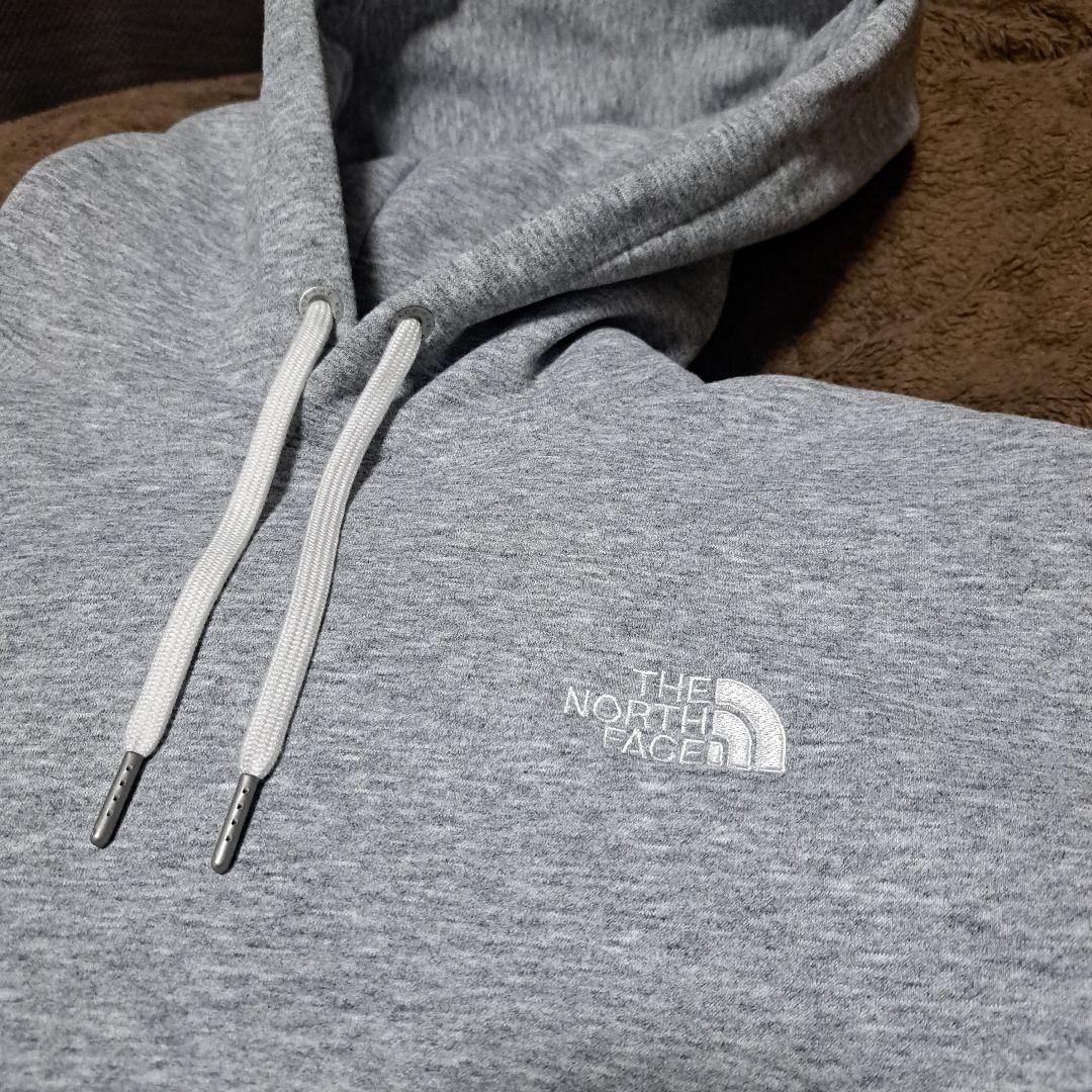 空*ん様 ノースフェイス　パーカー　グレー　 Ｌ　刺繍　THE NORTH FA