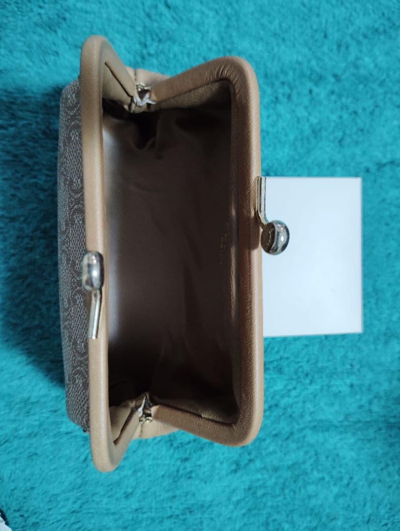 CELINE ライトブラウン がま口 ケース