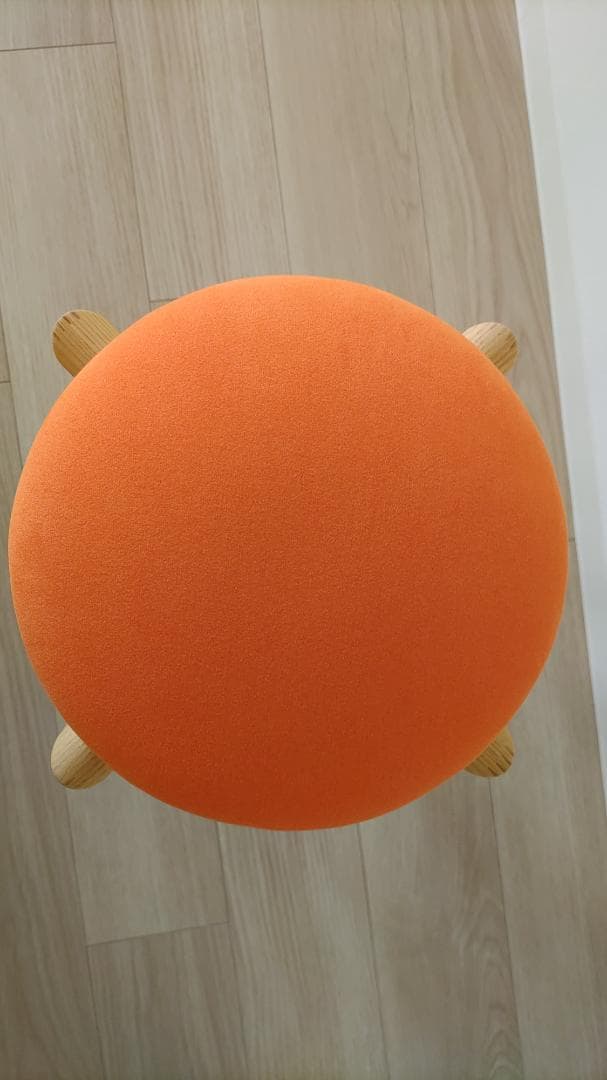 【送料込】匠工芸 マッシュルームスツール Sサイズ （ネイビー＆オレンジ）