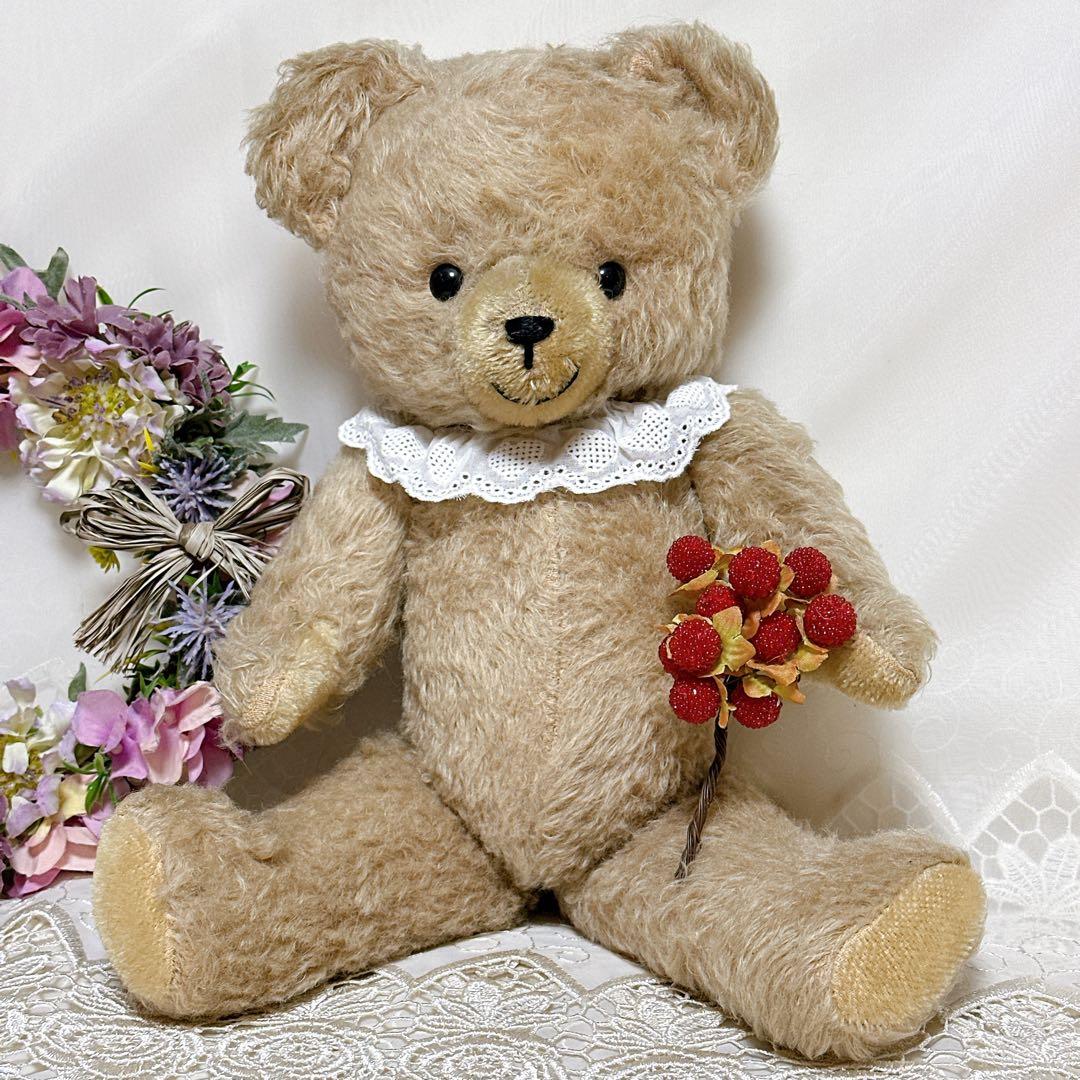 ぽぽ 様✨レア✨❤️にっこり可愛いアンティークベア❤️