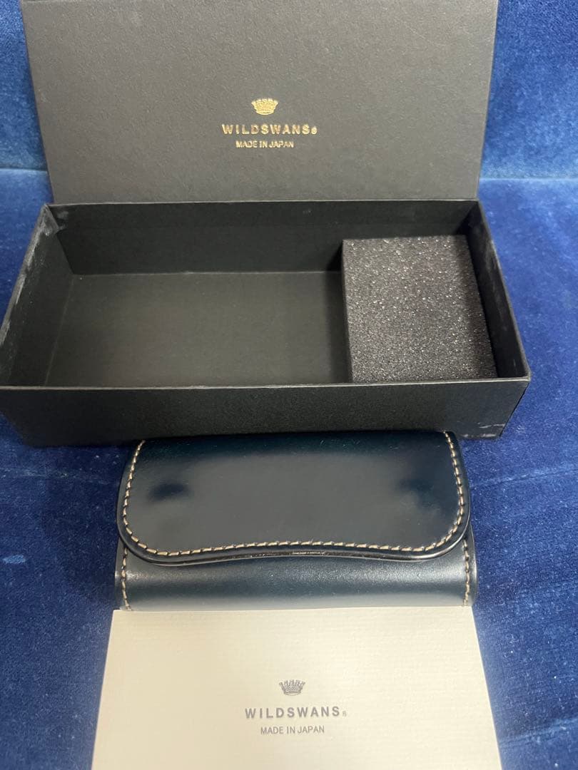 WILDSWANS ワイルドスワンズ　クリッパー　シェルコードバン　ネイビー