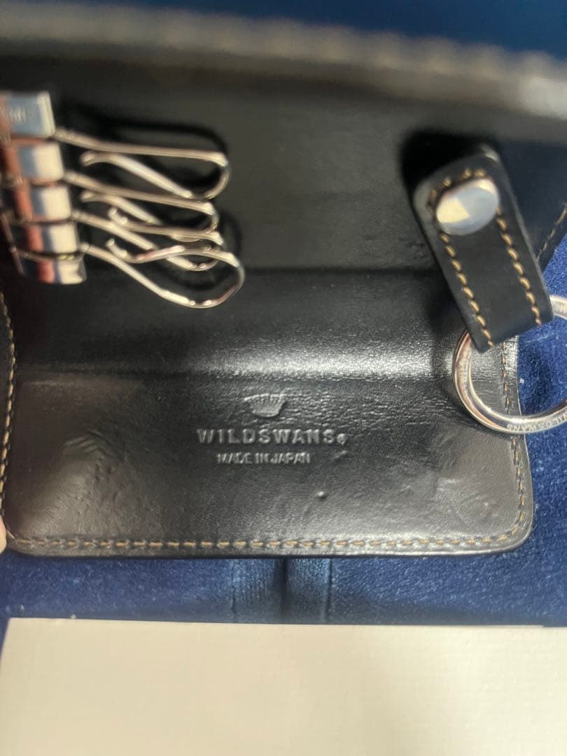 WILDSWANS ワイルドスワンズ　クリッパー　シェルコードバン　ネイビー