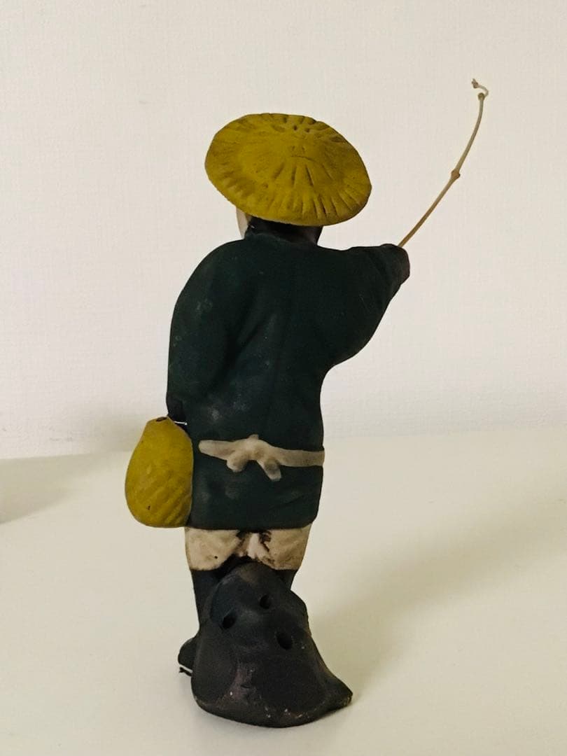 旧家初蔵出し 郷土玩具 民藝品 橋人形 釣り人形 二体セット