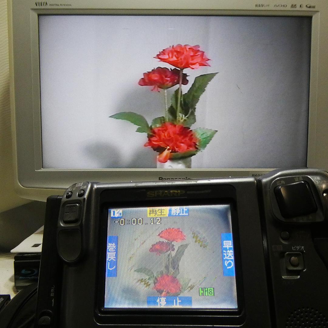 動動作良好 ビデオHi8 シャープ VL-HL55 8ミリビデオカメラDVD化に