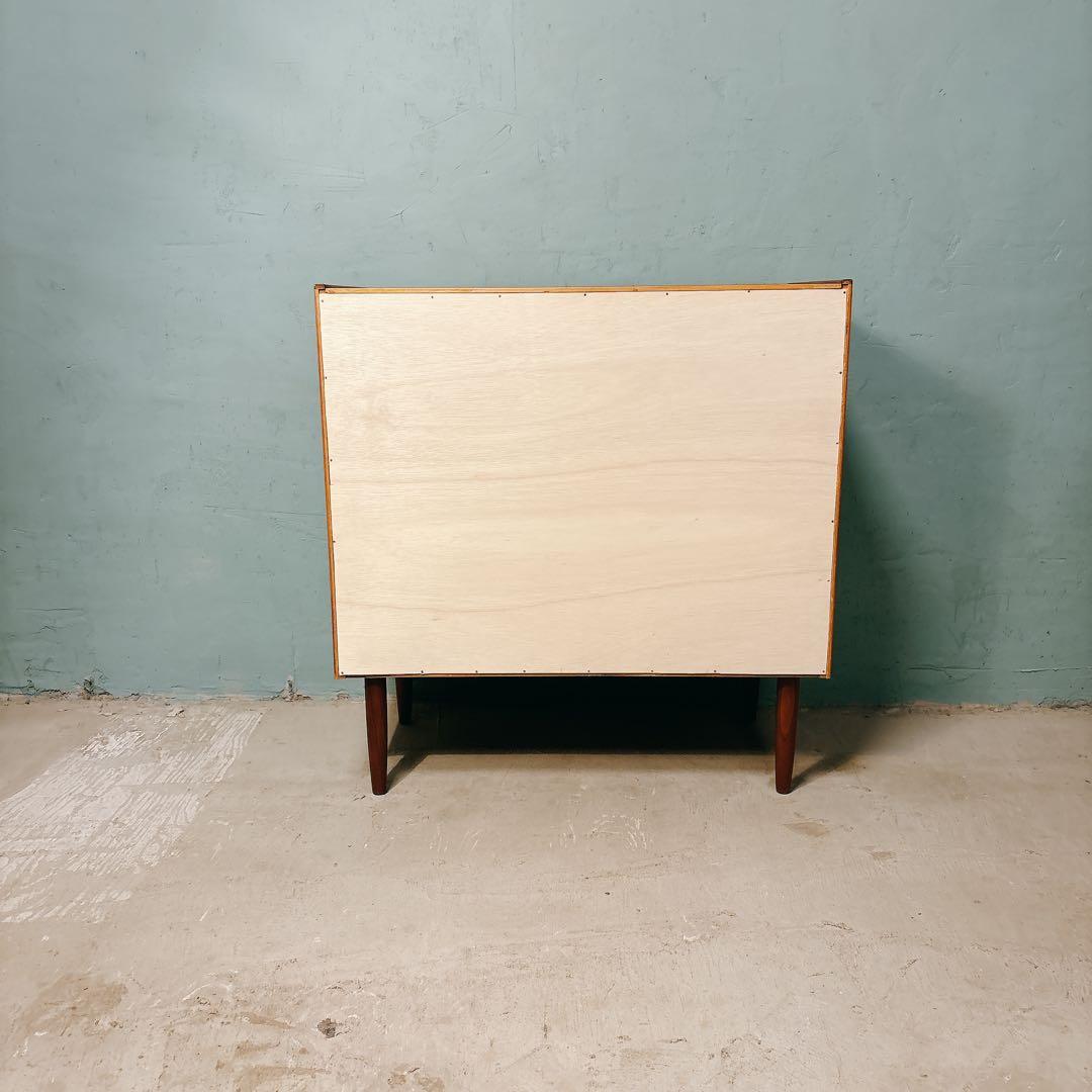 【ふっち】デンマーク　チーク材　四段チェスト　北欧家具　北欧ビンテージ