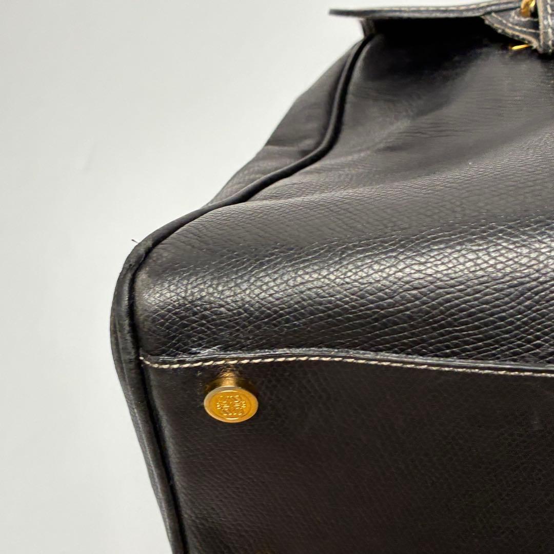 【良品】LOEWE　ロエベ　ビジネスバッグ　ブリーフケース　レザー　２WAY　黒