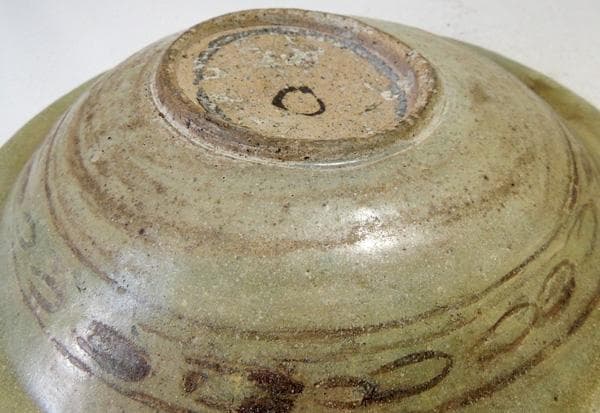 宋故録 スコータイ 鉄絵魚文皿 直径約27cm ソコタイ スンコロク