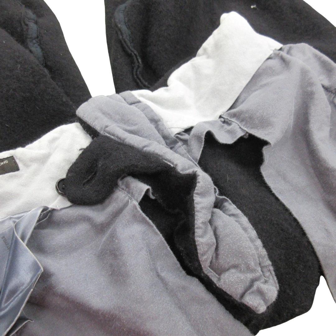 コムデギャルソンオムプリュス　縮絨パンツ　ウール　サイズS　黒　2022年AW