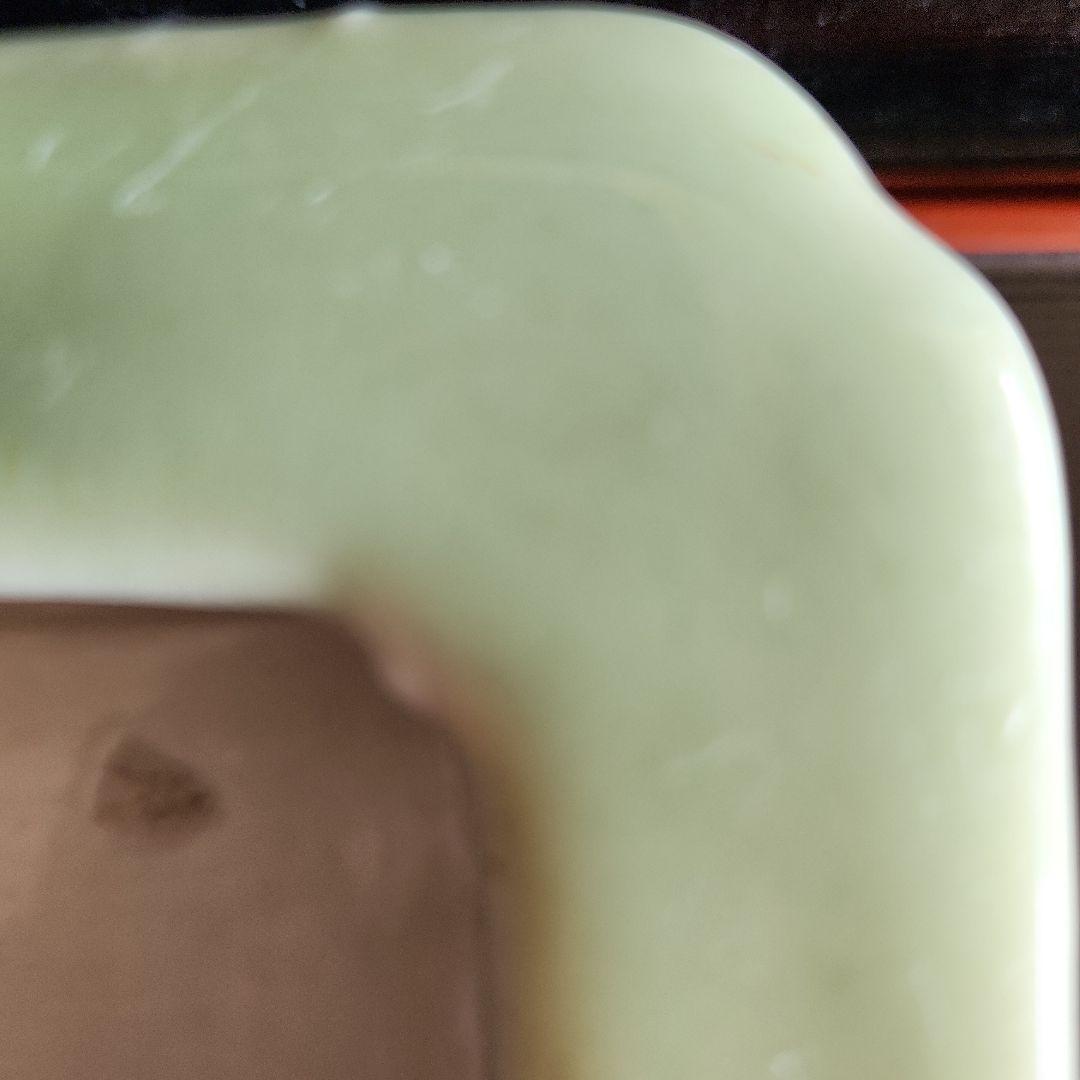 古い青磁水盤花器盆栽