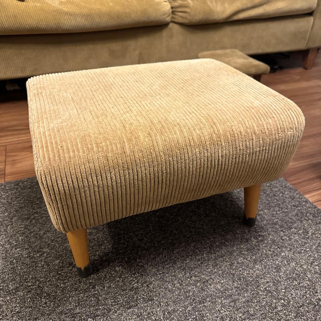 truck furnitureコーデュロイ オットマン　トラックファニチャー