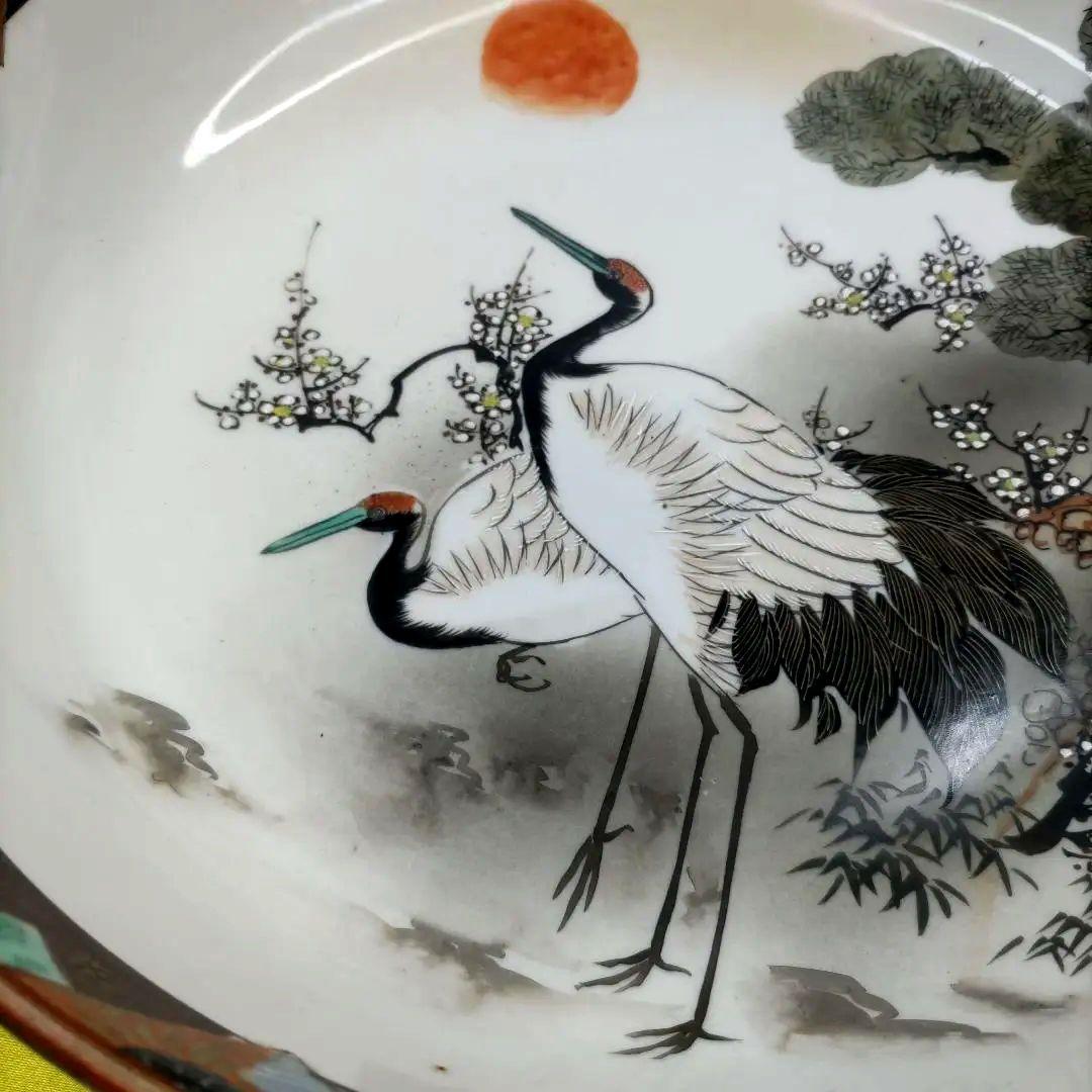 九谷焼　古九谷　金彩　色絵　三ツ鉢　小鉢　中鉢　大鉢　8寸9寸1尺鉢　3客セット