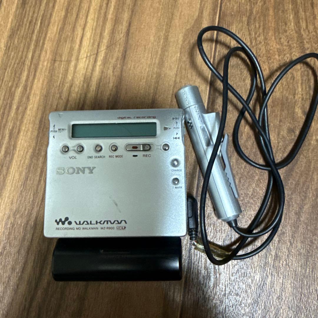 SONY MDウォークマン MZ-R900 シルバー ガム電池ケース＆リモコン付