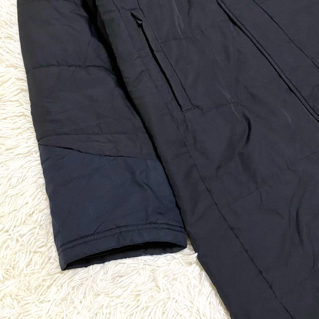 【希少2XL✨】アンダーアーマー フード付 ベンチコート ロングコート 黒 紺