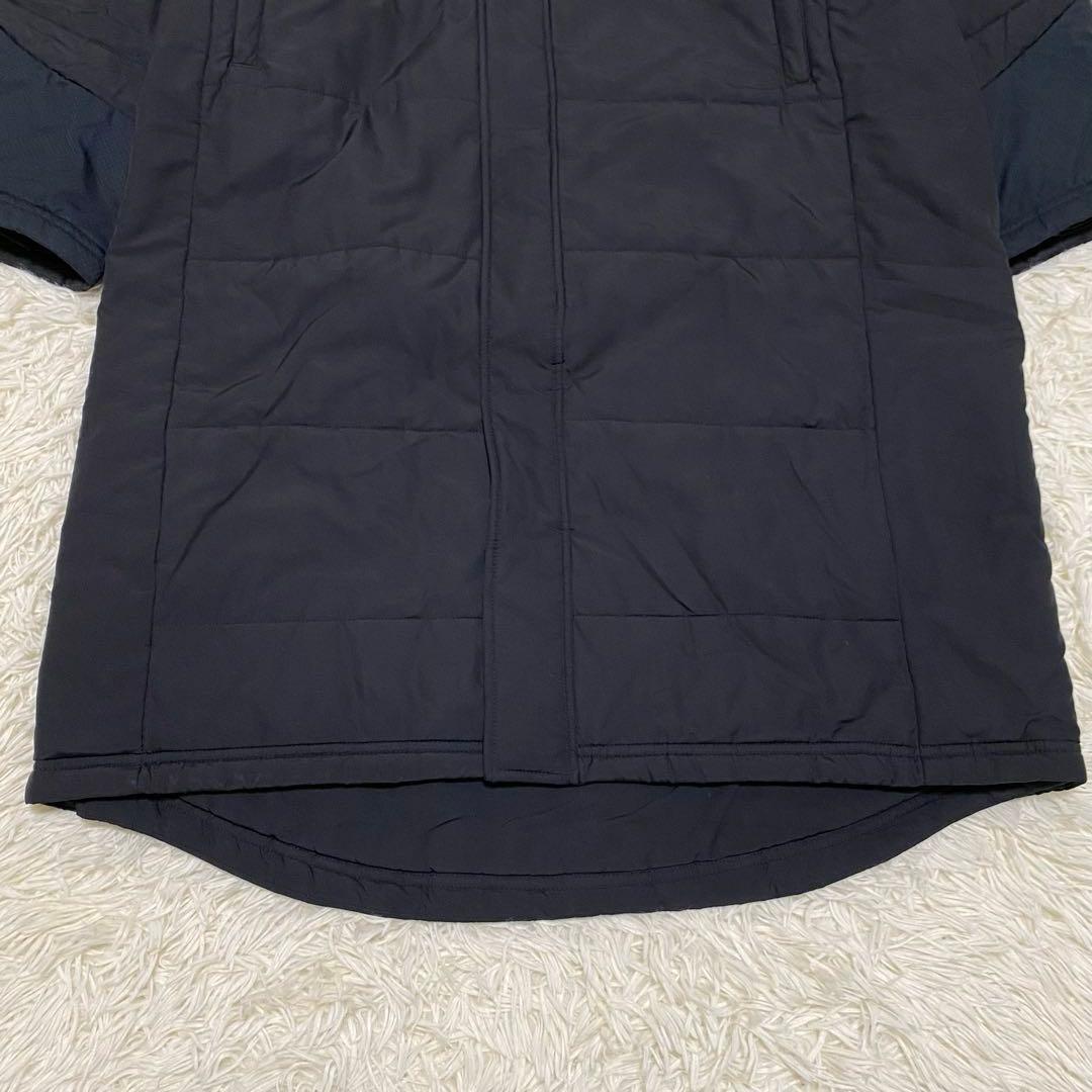 【希少2XL✨】アンダーアーマー フード付 ベンチコート ロングコート 黒 紺