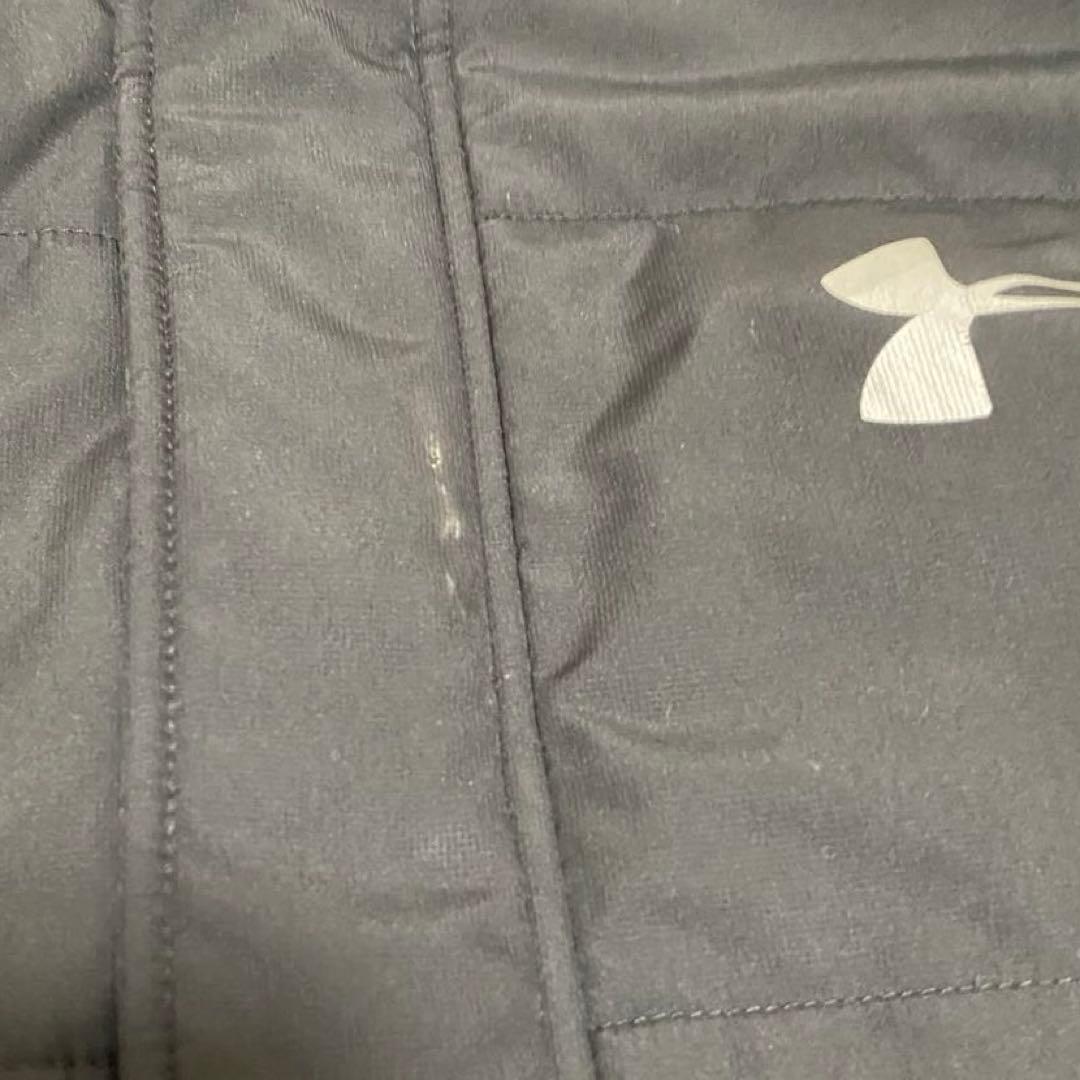 【希少2XL✨】アンダーアーマー フード付 ベンチコート ロングコート 黒 紺