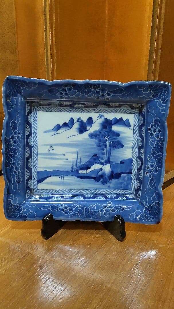 古伊万里　染付　江戸