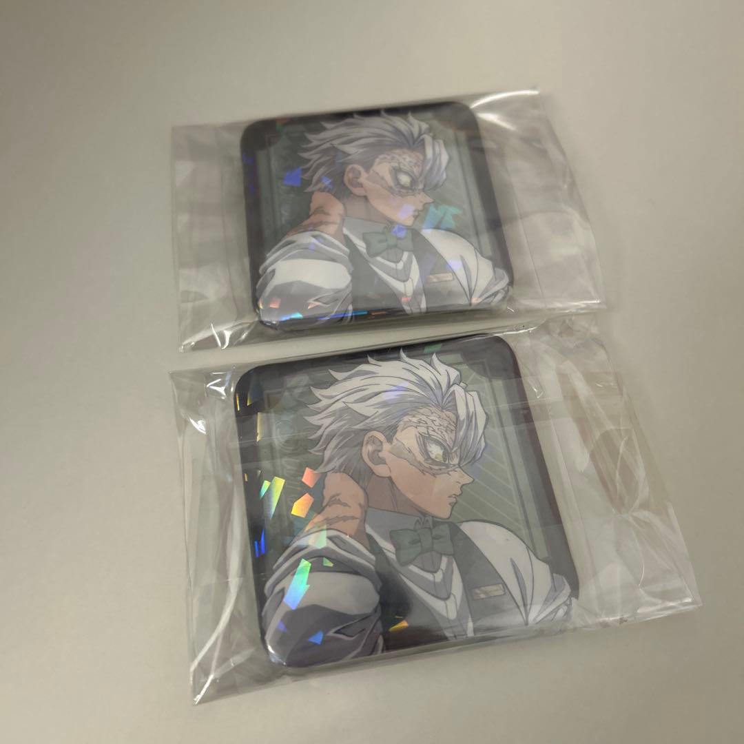 鬼滅の刃　モクテルバー　ロト　グリッター缶バッジ　不死川実弥