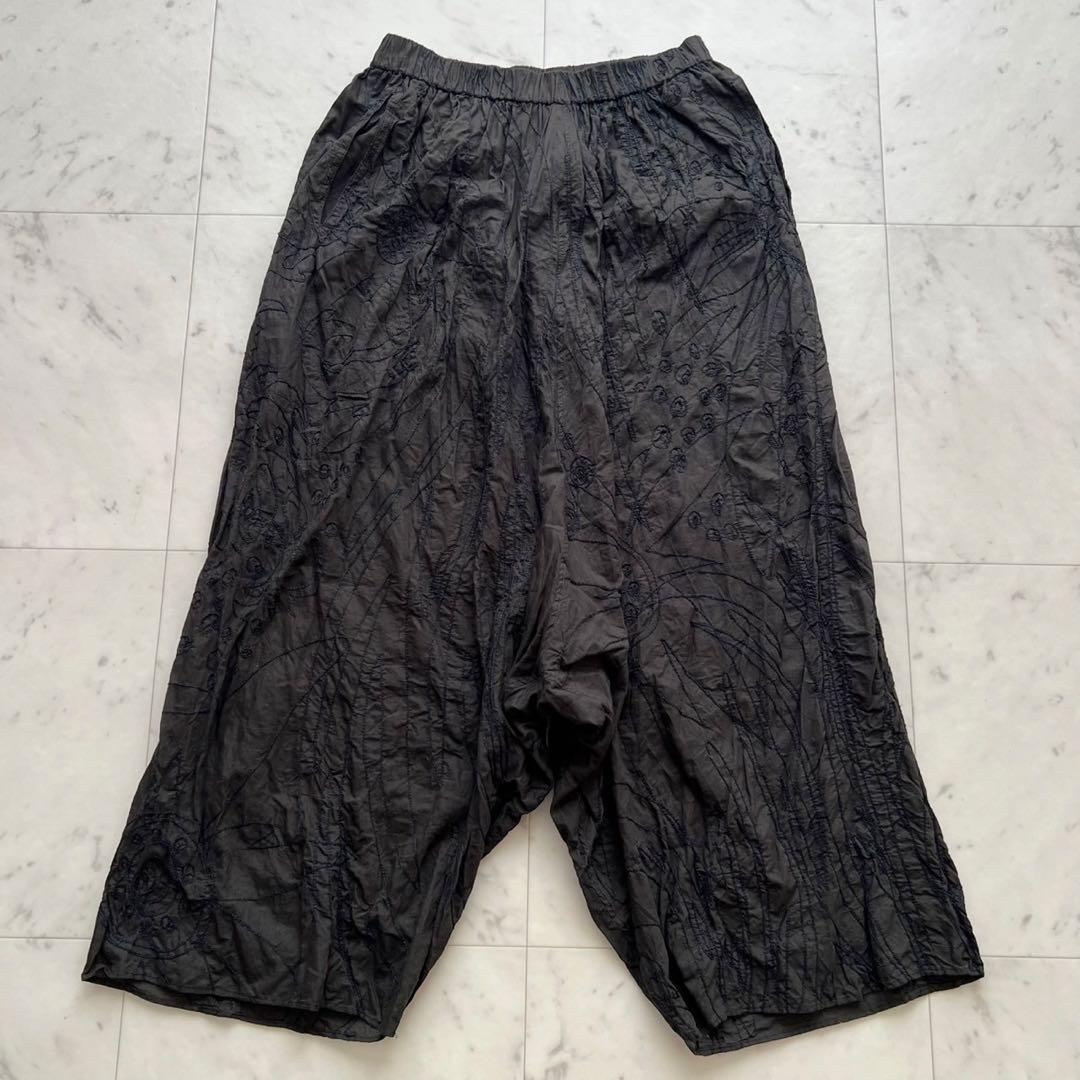 JURGEN LEHL ヨーガンレール ボタニカル総刺繍 サルエルパンツ