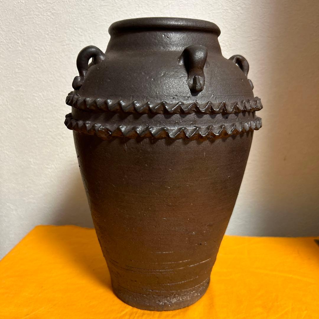 古壺　五耳壺　古美術