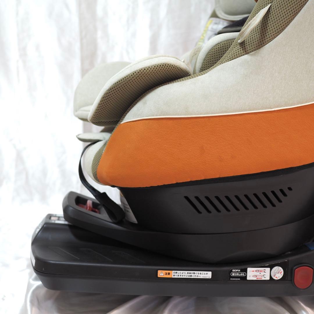 希少 テラコッタ アップリカ　クルリラAC ISOFIX 回転式　シートベルト