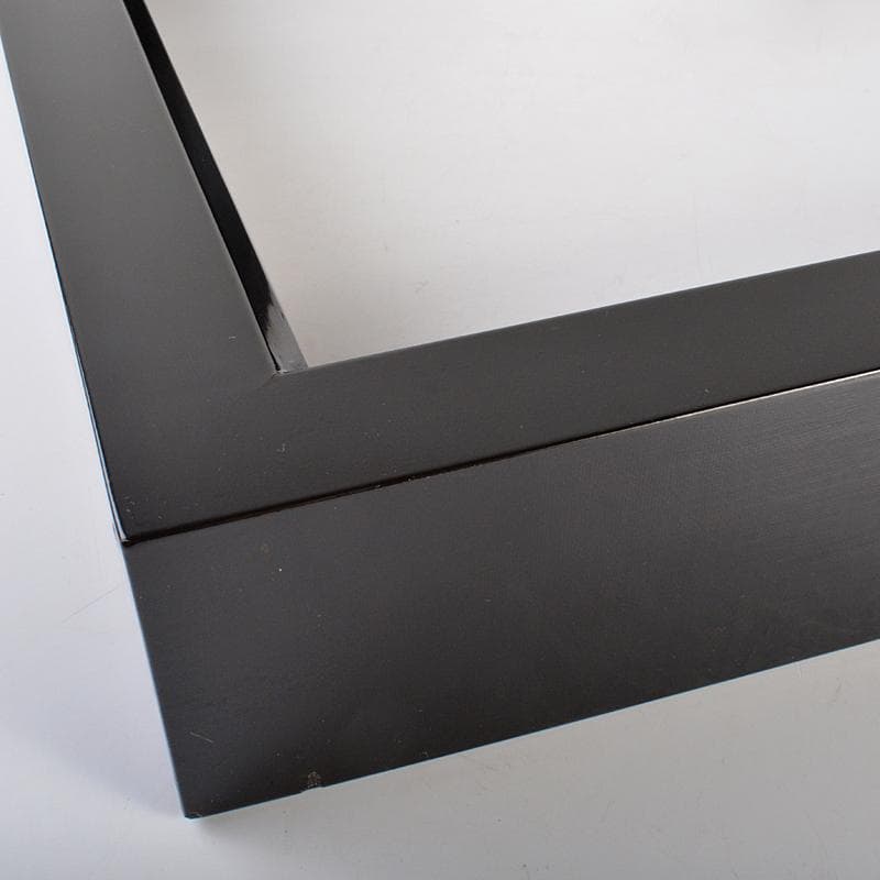 茶道具　輪島塗　 北浜宗真作　真塗　炉縁　共箱　C　R6837B