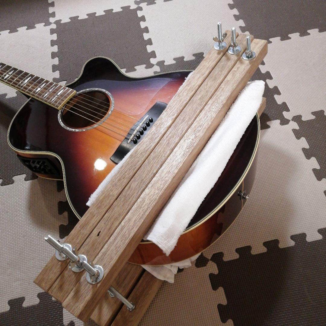 ギタートップ板膨らみ修理　治具ロングクランプ3本セット