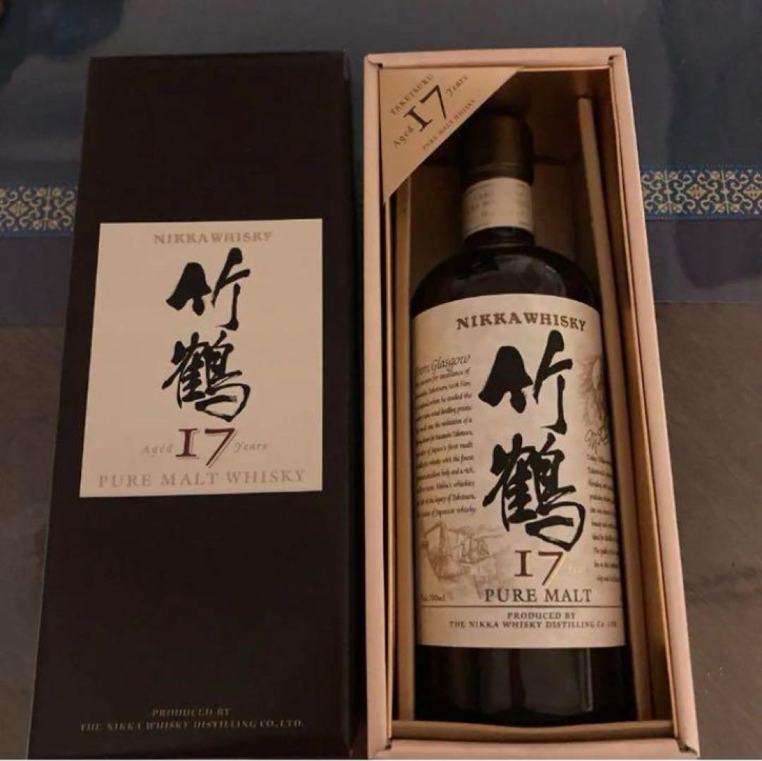 旧ラベル箱付き　竹鶴17年 終売品　未開封700ml ピュアモルト