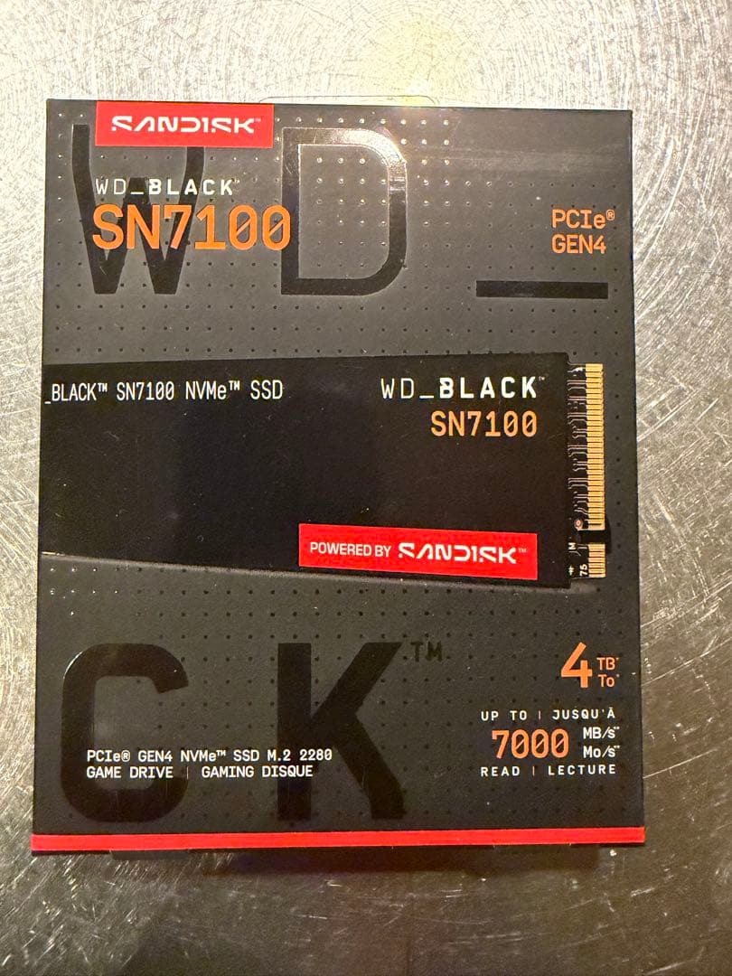 【新品】WD_BLACK SN7100 NVMe SSD - 4 TB