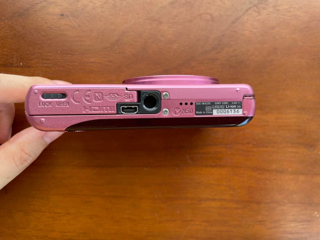 ピンク デジカメ コンデジ SONY Cyber-shot wx-220