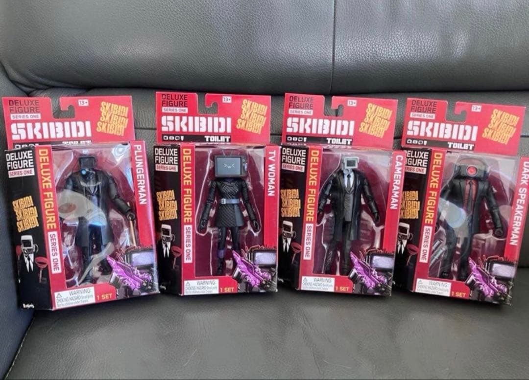 Skibidi Toilet フィギュアセット（公式ライセンス・日本未発売）