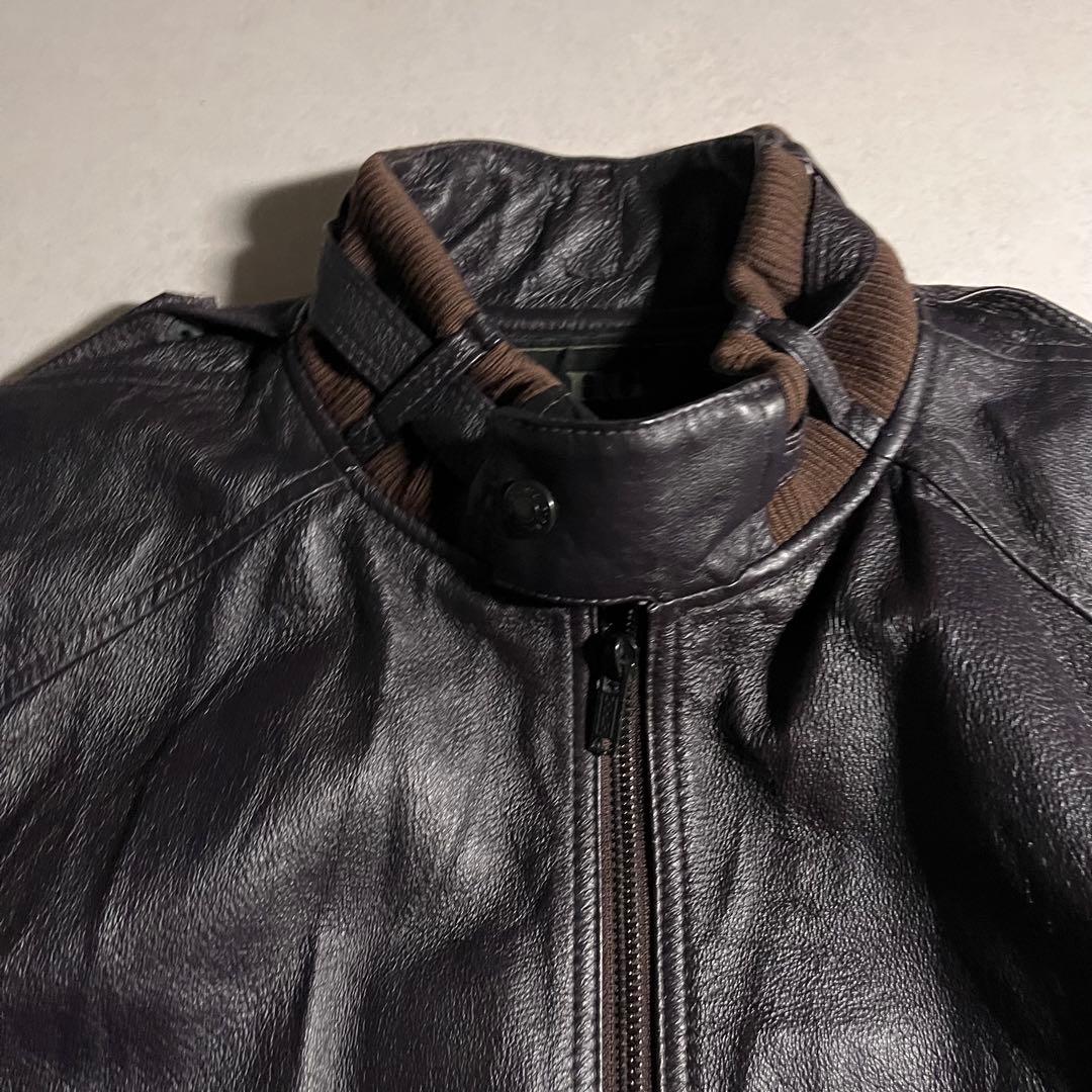 【ヒステリックグラマー】レザージャケット ライダース フライトジャケット L