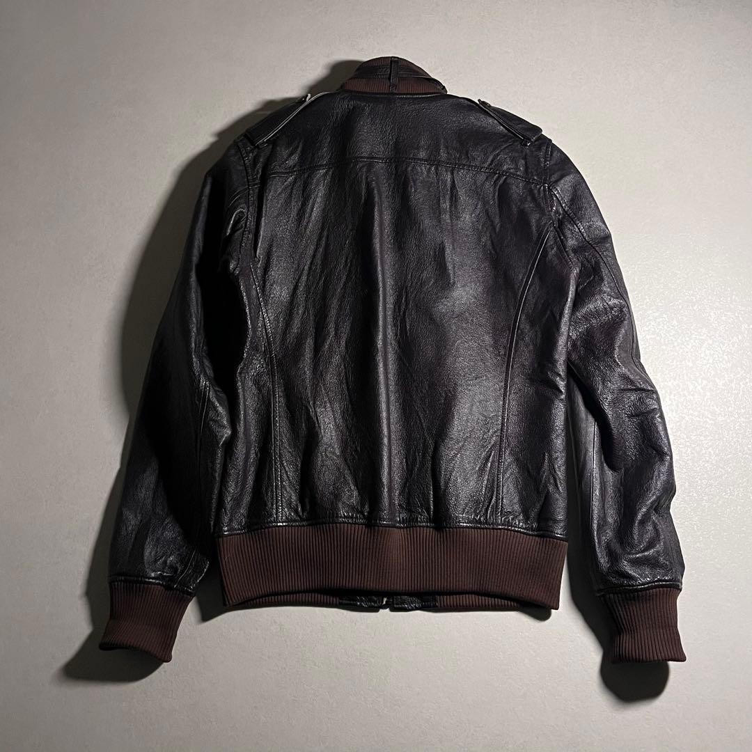 【ヒステリックグラマー】レザージャケット ライダース フライトジャケット L