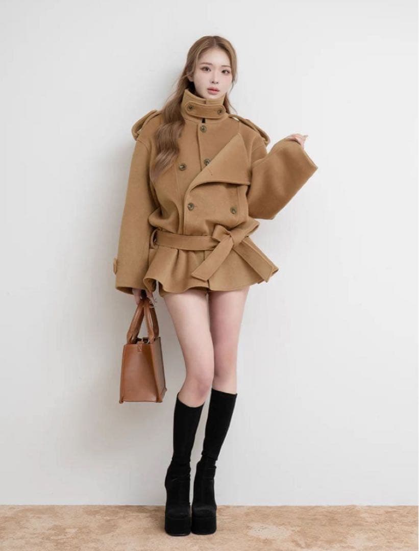 ダーリッチ　ドロップジャケットショルダーコート