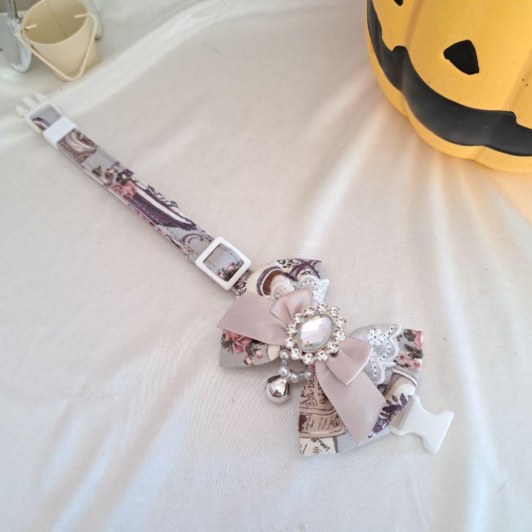 ハロウィン、スイートロリータ(シルバー)わんちゃん猫ちゃん用首輪