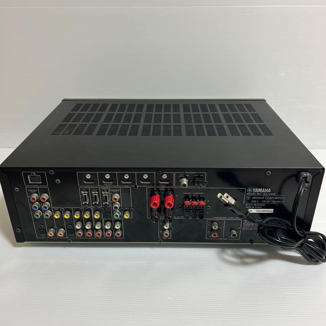 YAMAHA ヤマハ AVアンプ 5.1ch ブラック AX-V465 動作良好