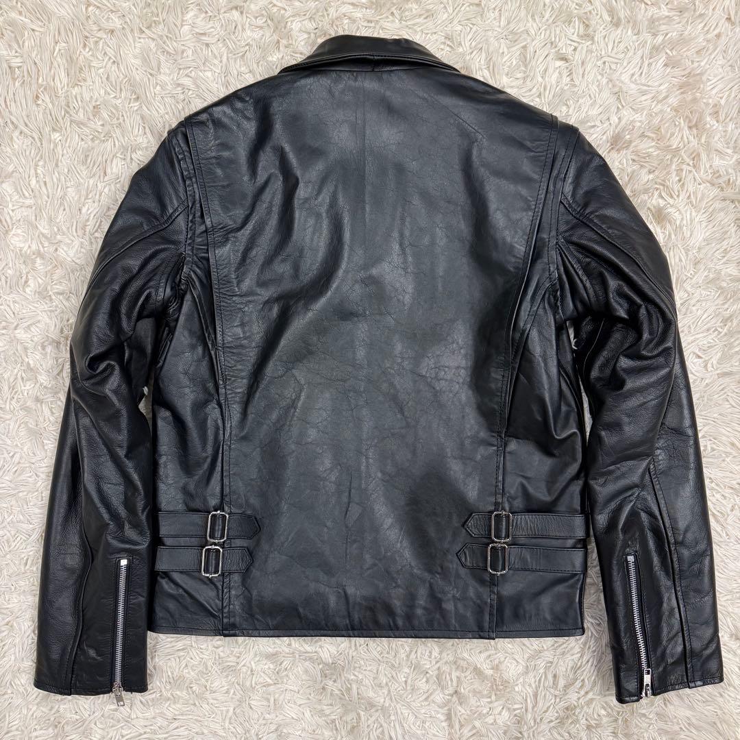【美品】タグ付き HORN WORKS シングル ライダース ジャケット L