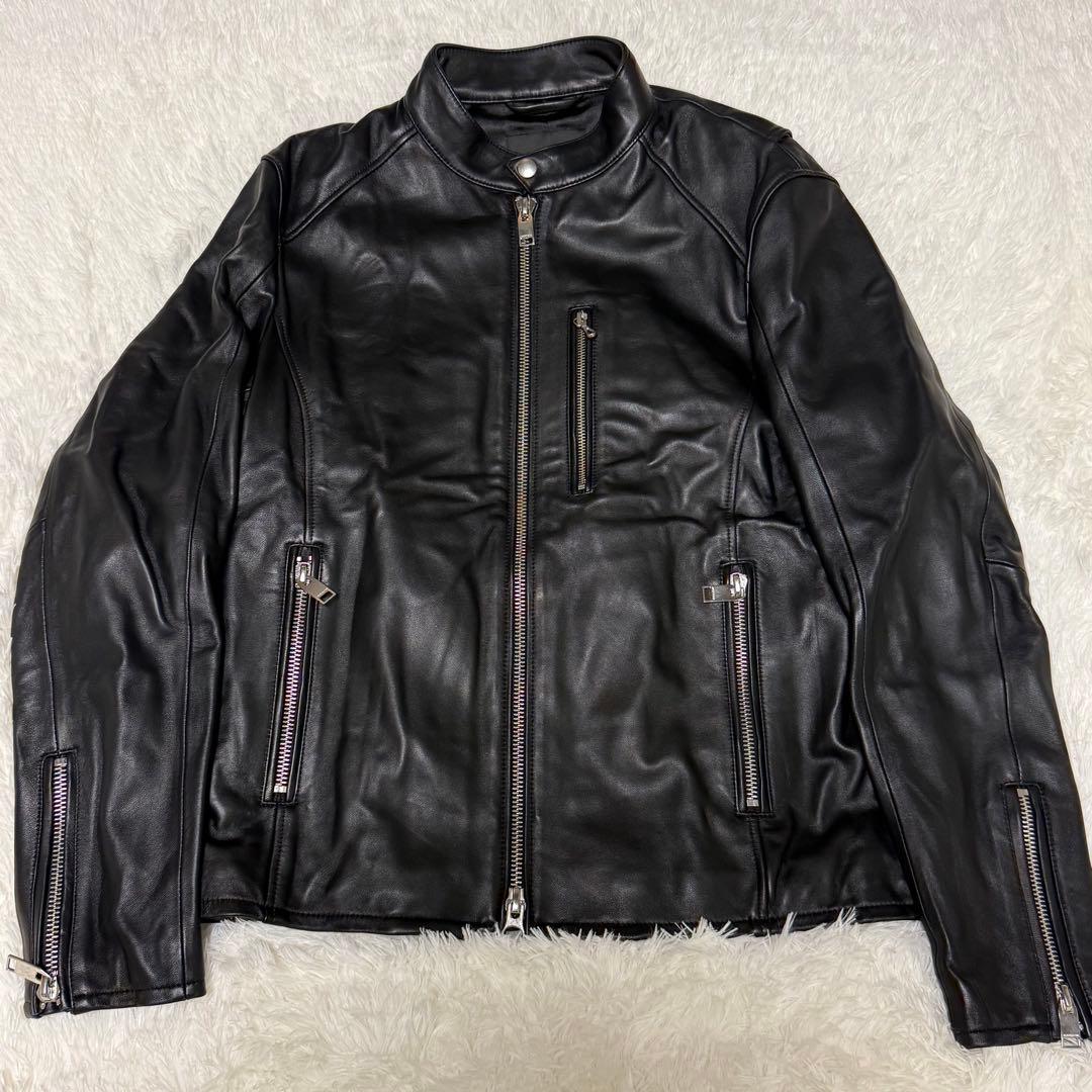未使用級 JACKROSE ‪‪ レザージャケット ラムレザー 羊革 XL