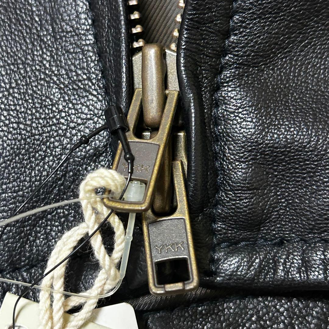 【新品未使用タグ付✨】AVILEX レザー　ライダース　4L やぎ革　黒　極美品