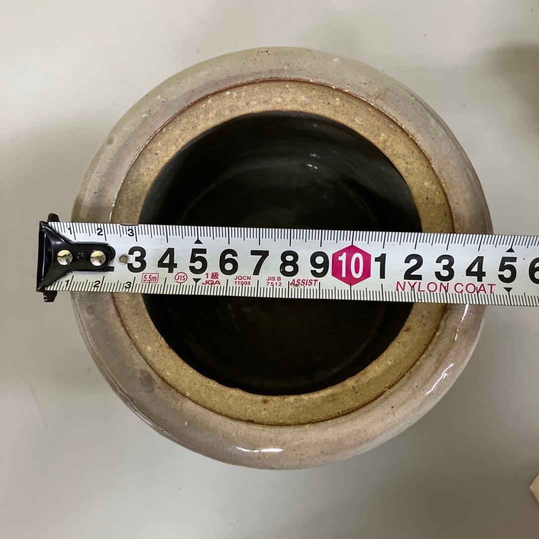 D-5 昭和レトロ 萩焼 陶器製 水指 水差し 茶道具 茶器 食器 和食器