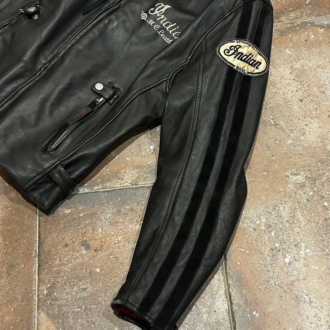 Indian Motorcycle ライダース L スエード レザージャケット