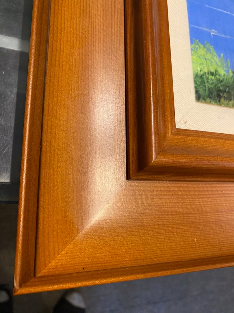 太田孝　信州風景画 油彩額縁