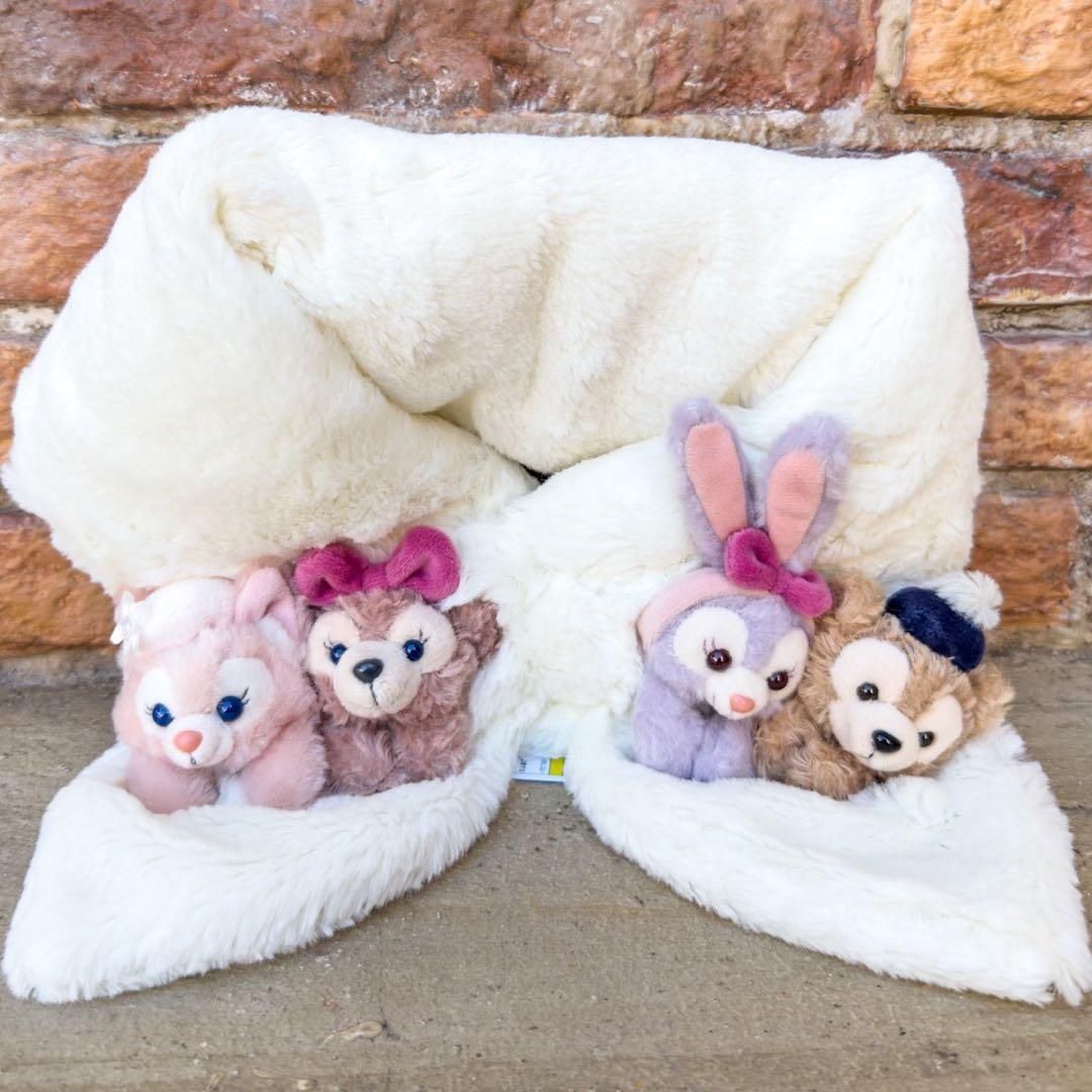 マフラー　ディズニー　新品　ダッフィー　シェリーメイ　グッズ　リルリンリン