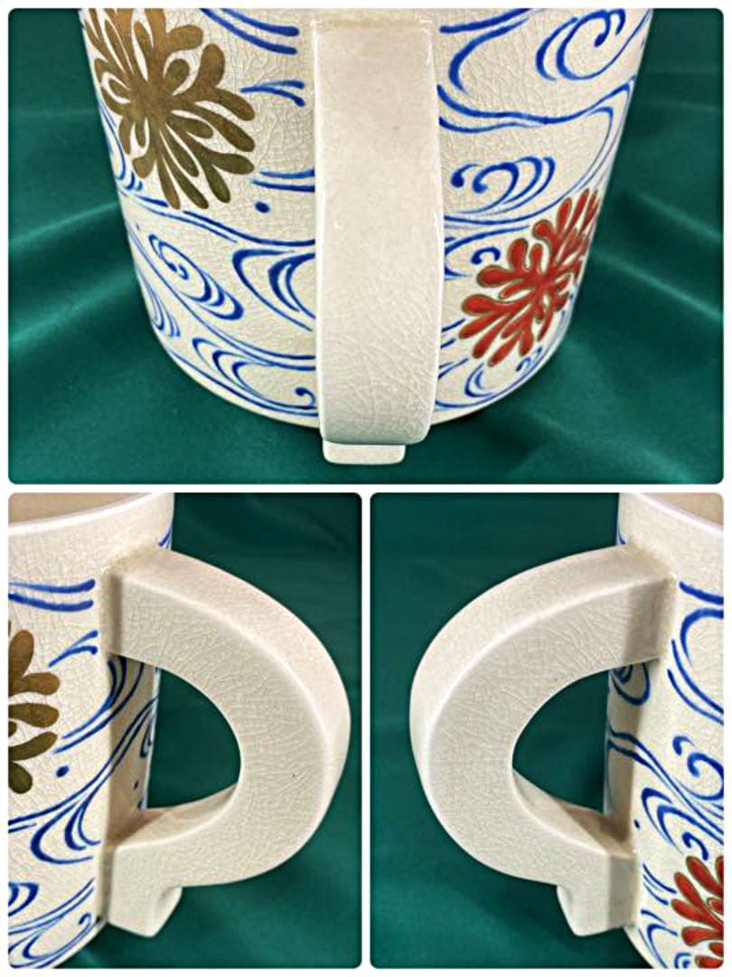 [茶道具] 清閑寺　杉田祥平造　海松波　片口水注　(箱なし) ○