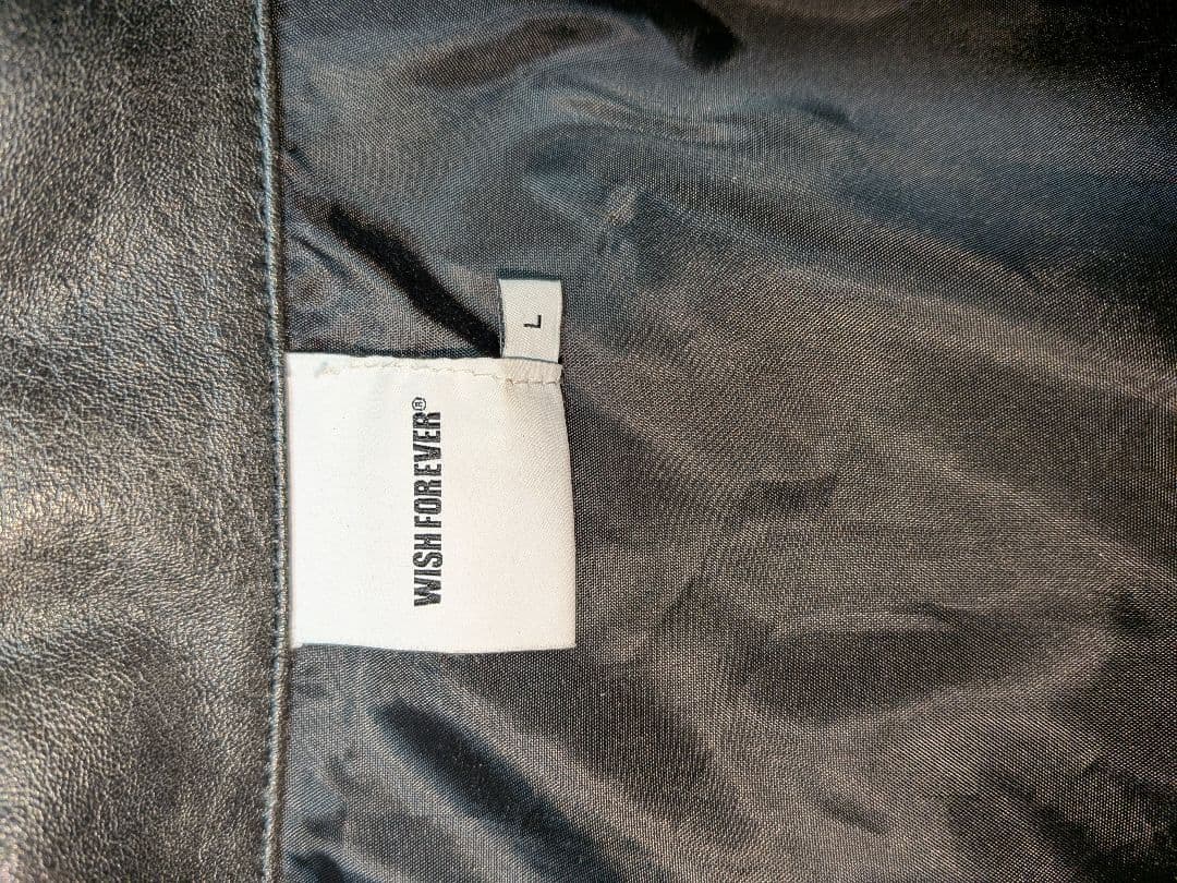 WISHFOREVER ダブルジッパージャケット