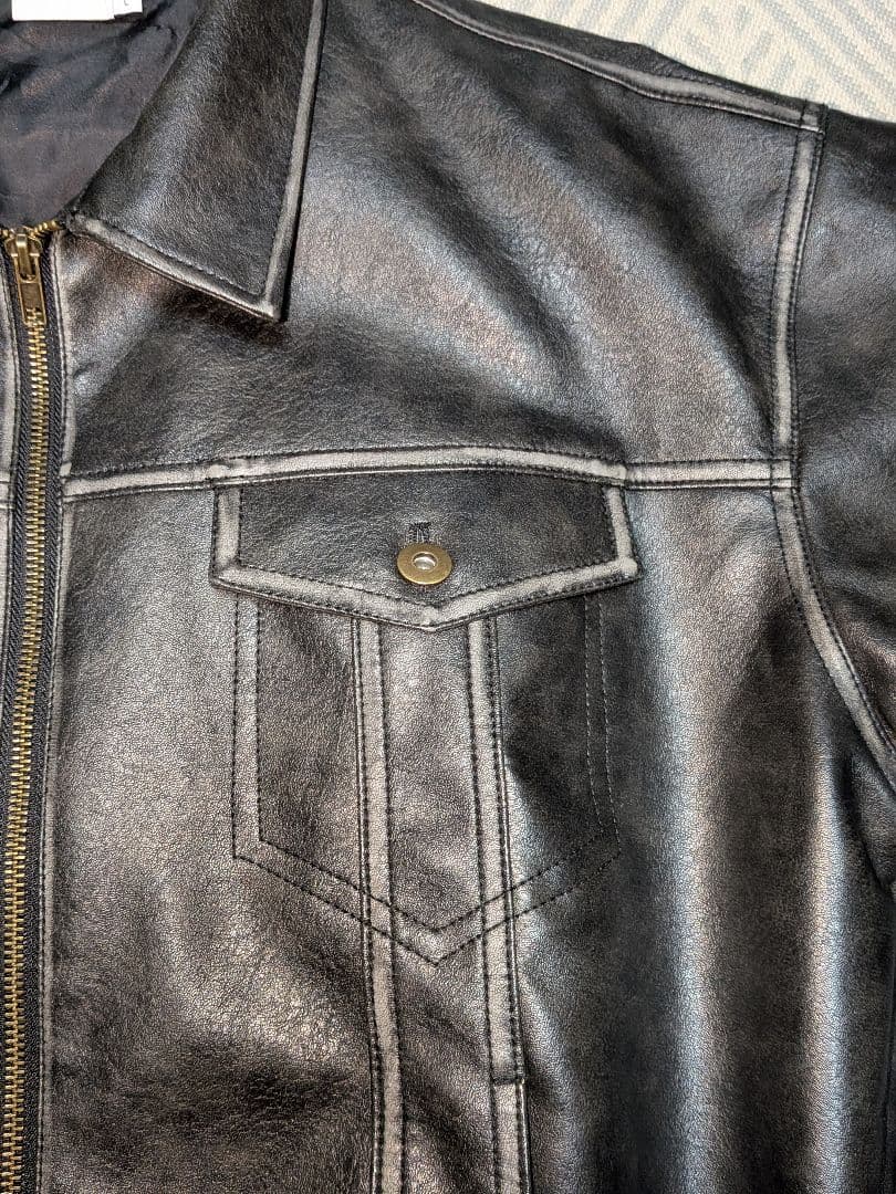 WISHFOREVER ダブルジッパージャケット